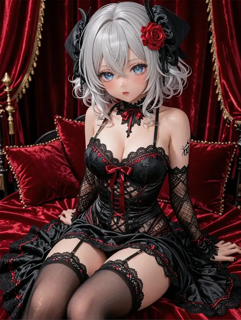 Portrait of a fictional AI character featured on the free dirty chat page, forward mood